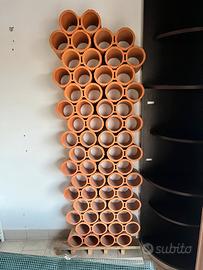Porta bottiglie vino cantina in terracotta