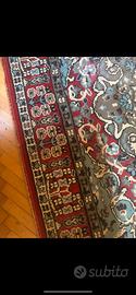 Tappeto Persiano Vintage - celeste rosso tortora