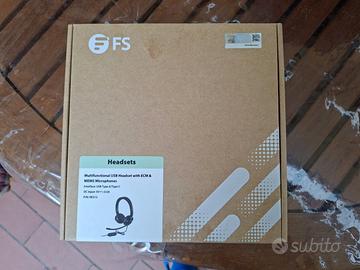 Cuffie USB FS HE312 con microfono cancellazione ru