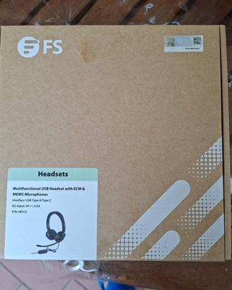 Cuffie USB FS HE312 con microfono cancellazione ru