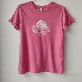 T-shirt in cotone rosa acceso Piazza Italia - M