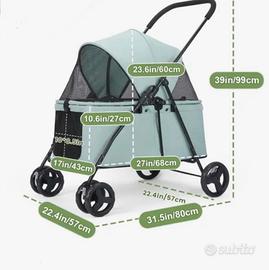 Passegino per cani medio-grandi