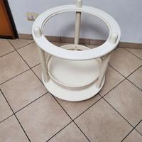 carrello portaoggetti con rotelle