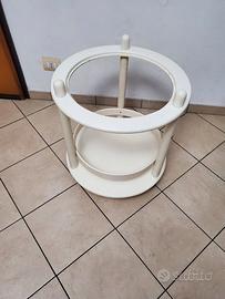 carrello portaoggetti con rotelle