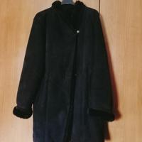 CAPPOTTO MONTONE DONNA ORIGINALE SHEARLING TAGLIA 