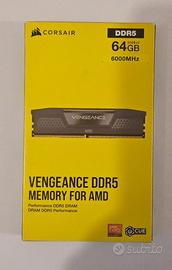 Corsair Vengeance - Nero 64GB (2x32GB) DDR5-6000