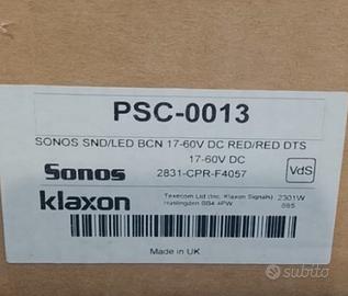 sirena allarme + pulsante