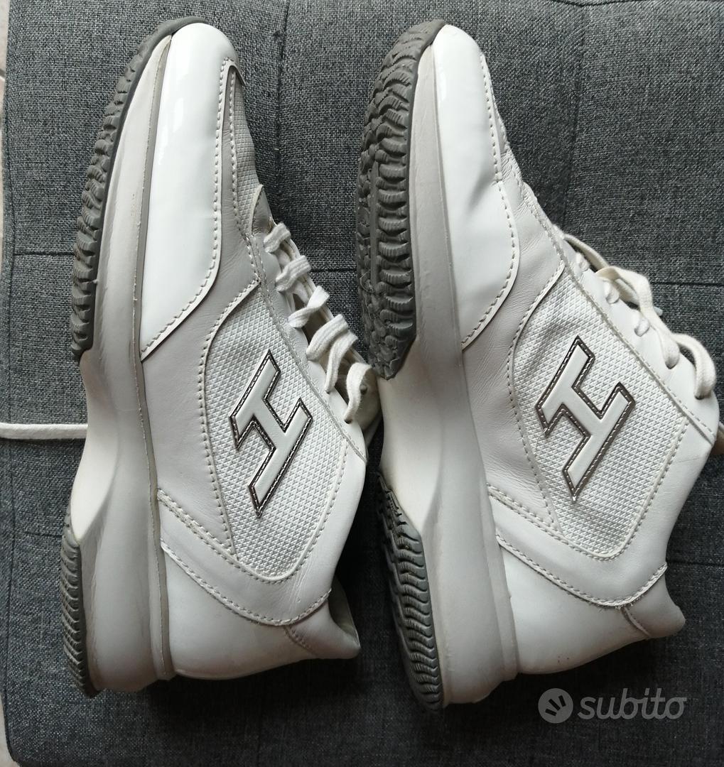 scarpe Hogan Interactive vernice bianca Abbigliamento e