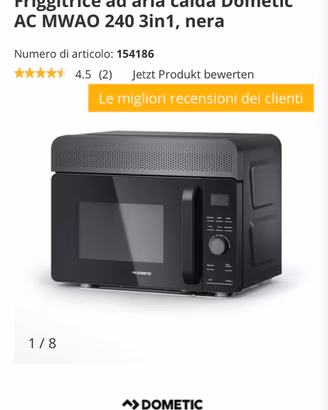 Friggotrice ad aria/forno microonde/ forno / grill