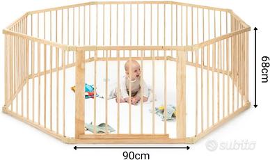 Recinto bimbi Dibea 8 pannelli in legno