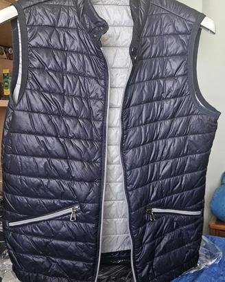 Gilet imbottito Moda Uomo Blu Grigio