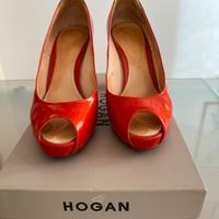 Open toe hogan arancio
