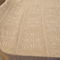 Copriletto matrimoniale lavorato a mano 