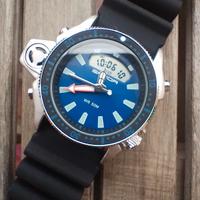 orologio Sanda uomo analogico digitale nuovo blu