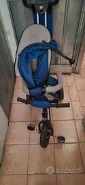 triciclo bici bambino con  manubrio, sterzo genito