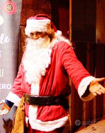 Completo Babbo Natale con sacco e barba