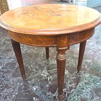 Tavolino Antico in radica di noce 50x50