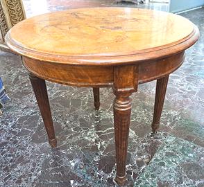 Tavolino Antico in radica di noce 50x50