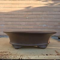 vaso bonsai ovale in gres