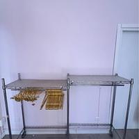 Scaffali con Appendiabiti Modulari – Alluminio