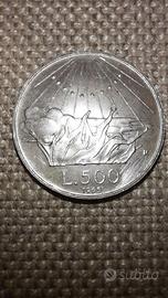 500 Lire Dante Alighieri in argento