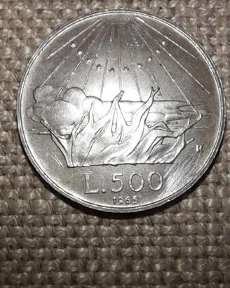 500 Lire Dante Alighieri in argento