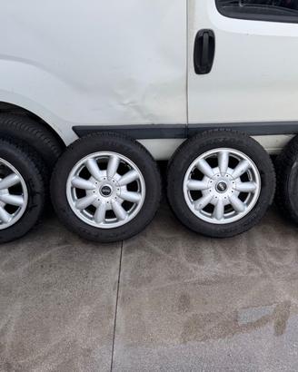Cerchi gomme ruote Mini Cooper 15 Dunlop invernali