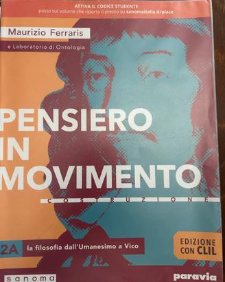 Pensiero in movimento 2A e 2B libri filosofia
