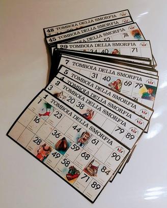 nr. 48 cartelle tombola della smorfia