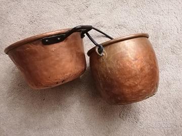 Pentola in rame vintage 