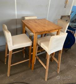 Tavolo bar Ikea con 4 sedie