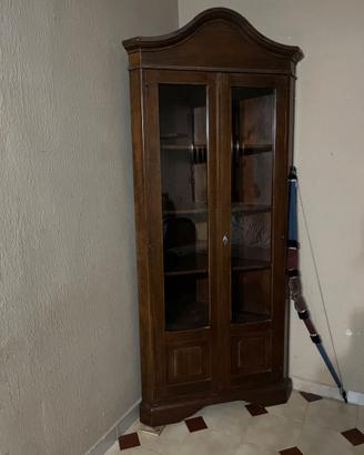 Credenza  e vetrina Angoliera classica