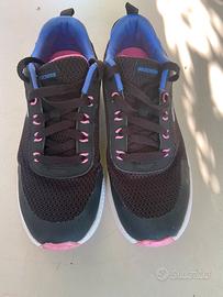 Scarpe Skechers Donna Nero Rosa