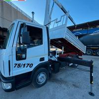 Camion 75  CON GRU 3 sfili e ribaltabile