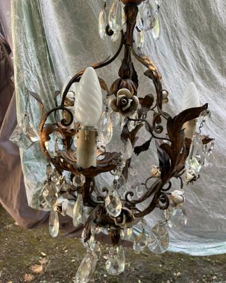 Lampadario vintage 3 luci