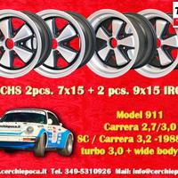 4 cerchi Porsche Fuchs 7x15 9x15 911 -1989 914-6 9