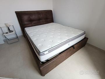 Letto matrimoniale contenitore + materasso Memory