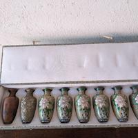 Vasi cinesi Cloisonne',serie da 8.