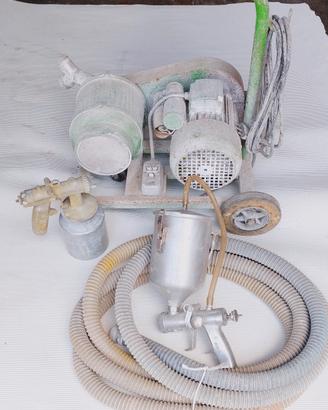 Compressore RIGO con tubo e due pistole