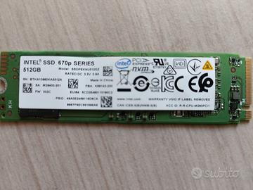 Ssd Intel 670p da 500Gb NVME