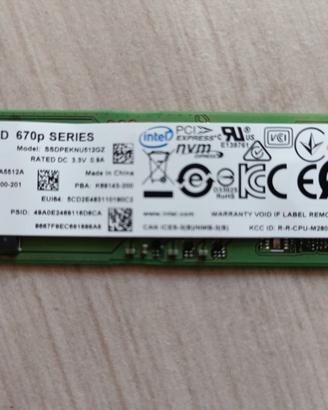 Ssd Intel 670p da 500Gb NVME