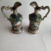 Coppia di Brocche in ceramica Capodimonte