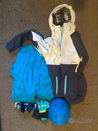 Attrezzatura completa snowboard