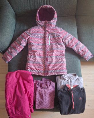 completo sci montagna bambina 10-11 anni 