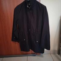 Giacca donna impermeabile nera 