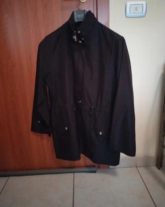 Giacca donna impermeabile nera 