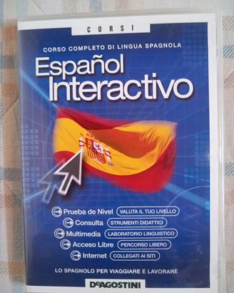 DVD corso spagnolo interattivo De Agostini 