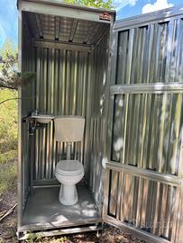 Cabina WC nuova mai usata in lamiera zincata