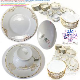 Richard Ginori, porcellana profilata oro, anni 30