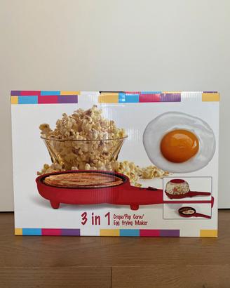 Macchina 3 in 1 SEC – Crêpe, Popcorn e Uova – 800W